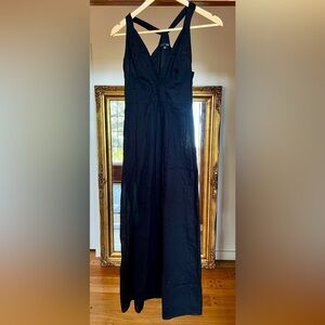 Saba black cotton maxi dress size 8